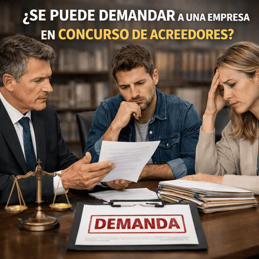 se puede demandar a una empresa en concurso de acreedores